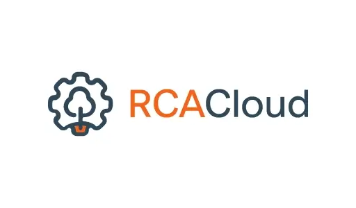 Final logo design for RCA, an app specializing in collecting vibration data from machines to detect problems, with full branding by UI Forge.